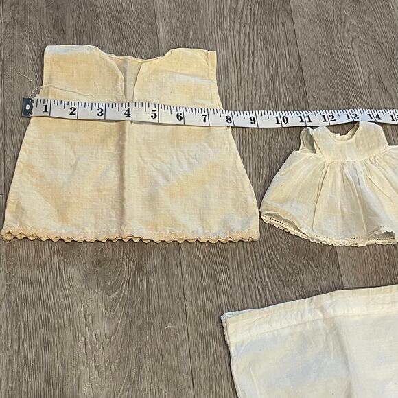 Vintage Doll Clothing Handmade Dress Toys Victorian Antique Porcelain Lot of 5 - Picture 5 of 8